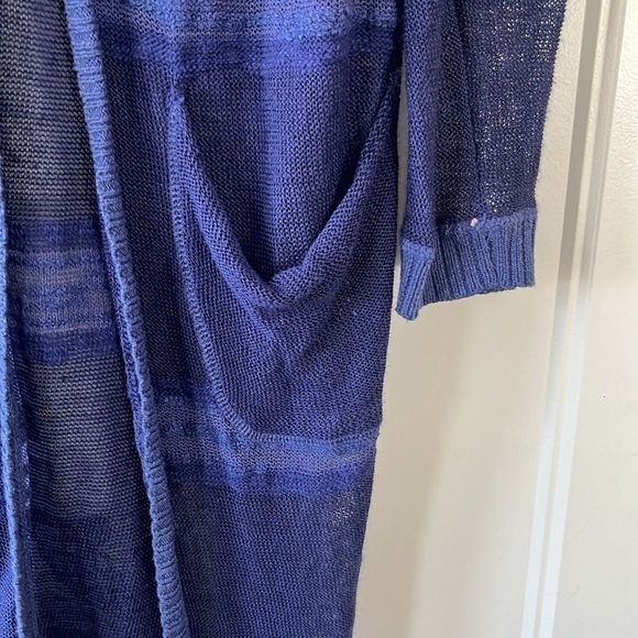 - Free People High Tide Duster Sweater Size M - Picture 4 of 6